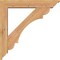 Ekena Millwork Olympic Traditional Smooth Bracket w/ Offset Brace, Western Red Cedar, 5 1/2"W x 28"D x 28"H BKT0604X28X28OLY01SWR - alternate 4